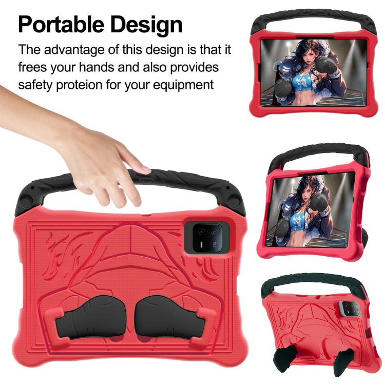 For Lenovo Tab M11/ Xiaoxin Pad 11 2024/2025 Boxing Series Kickstand EVA Shockproof Tablet Case with Shoulder Strap(Red Black) - Lenovo by PMC TechLife | Online Shopping South Africa | PMC TechLife | Buy Now Pay Later Mobicred