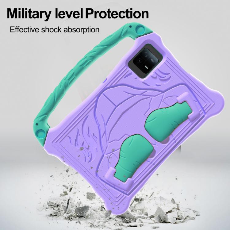 For For Lenovo Tab M11/ Xiaoxin Pad 11 2024 Boxing Series Kickstand EVA Shockproof Tablet Case with Shoulder Strap(Purple Mint) - Lenovo by PMC TechLife | Online Shopping South Africa | PMC TechLife | Buy Now Pay Later Mobicred