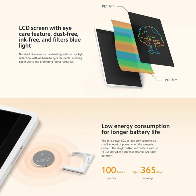 Xiaomi Mijia Children LCD Small Blackboard Colorful Edition(13.5 inch) - free shipping - PMC TechLife - Order now!