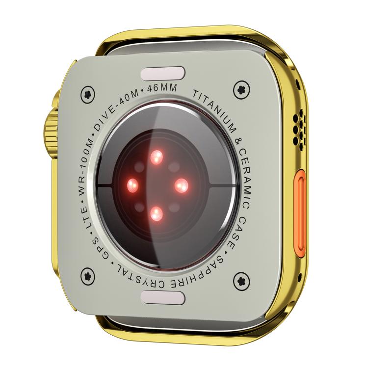 For Apple Watch Series 6 / 5 / 4 / SE 44mm Change to Ultra 49mm Zinc Alloy Watch Case(Bright Gold) - free shipping - PMC TechLife - Order now!