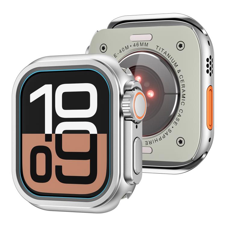 For Apple Watch Series 6 / 5 / 4 / SE 44mm Change to Ultra 49mm Zinc Alloy Watch Case(Matte Silver) - free shipping - PMC TechLife - Order now!