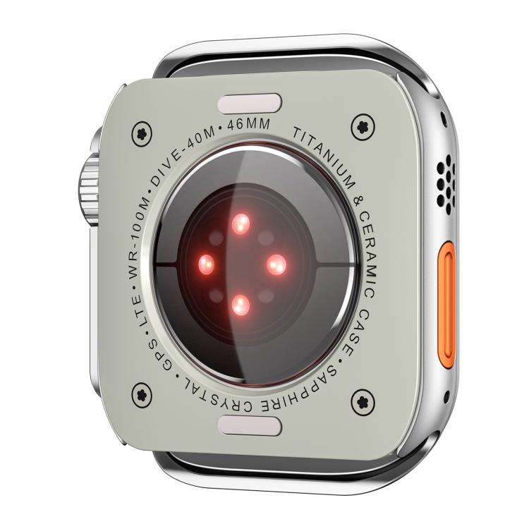 For Apple Watch Series 6 / 5 / 4 / SE 44mm Change to Ultra 49mm Zinc Alloy Watch Case(Matte Silver) - free shipping - PMC TechLife - Order now!