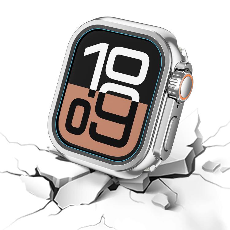 For Apple Watch Series 10 46mm Change to Ultra 49mm Zinc Alloy Watch Case(Bright Silver) - free shipping - PMC TechLife - Order now!