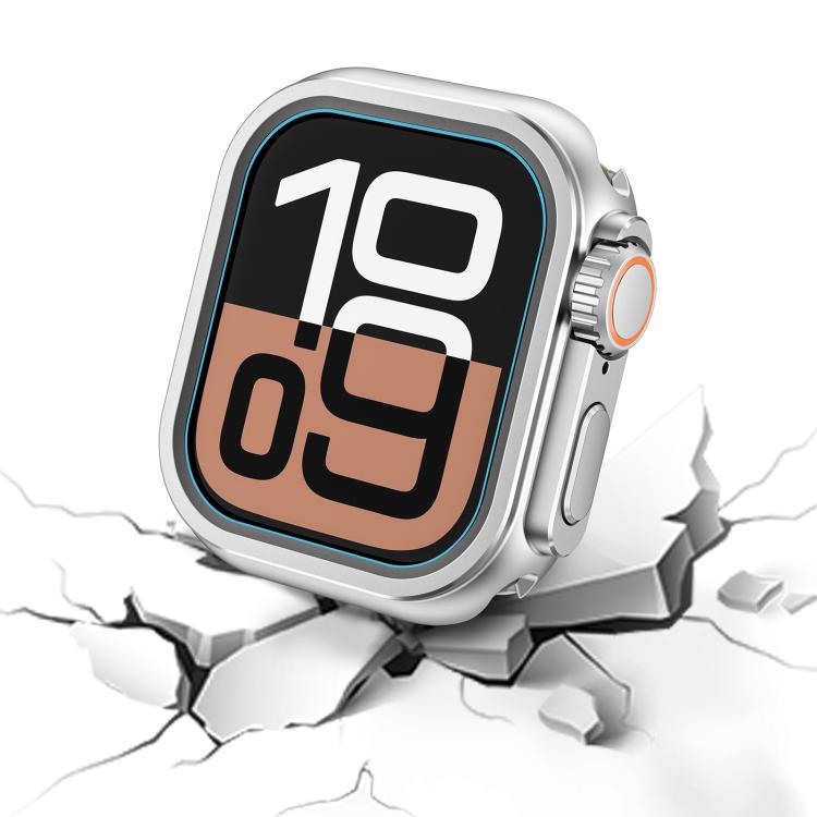 For Apple Watch Series 10 46mm Change to Ultra 49mm Zinc Alloy Watch Case(Matte Silver) - free shipping - PMC TechLife - Order now!