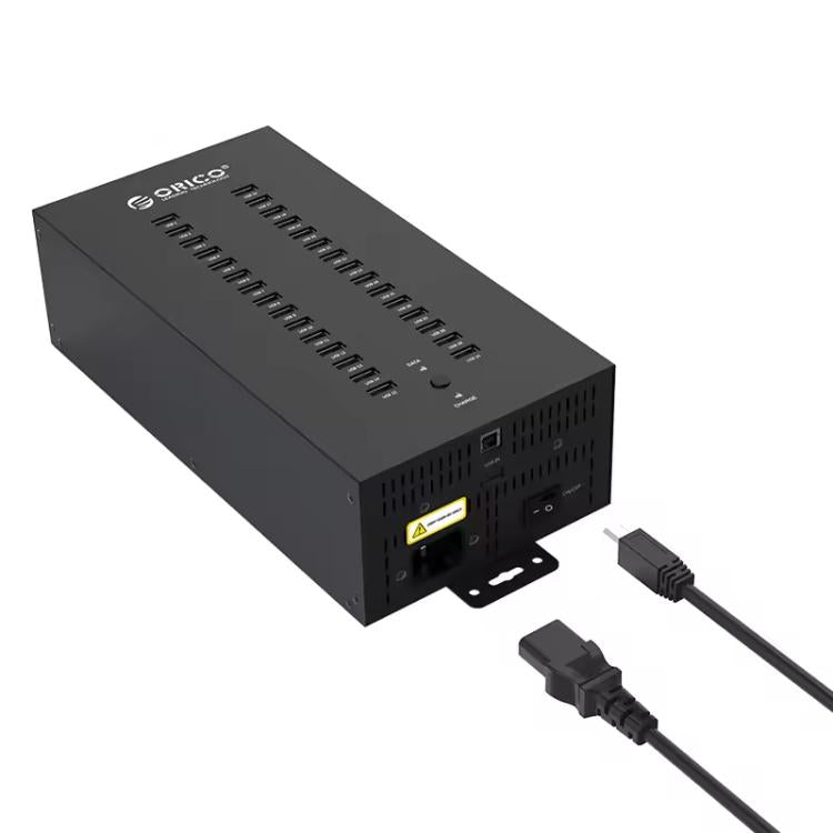 ORICO IH30P Industrial Grade 30 Ports USB 2.0 Hub, Plug:US Plug(Black) - free shipping - PMC TechLife - Order now!