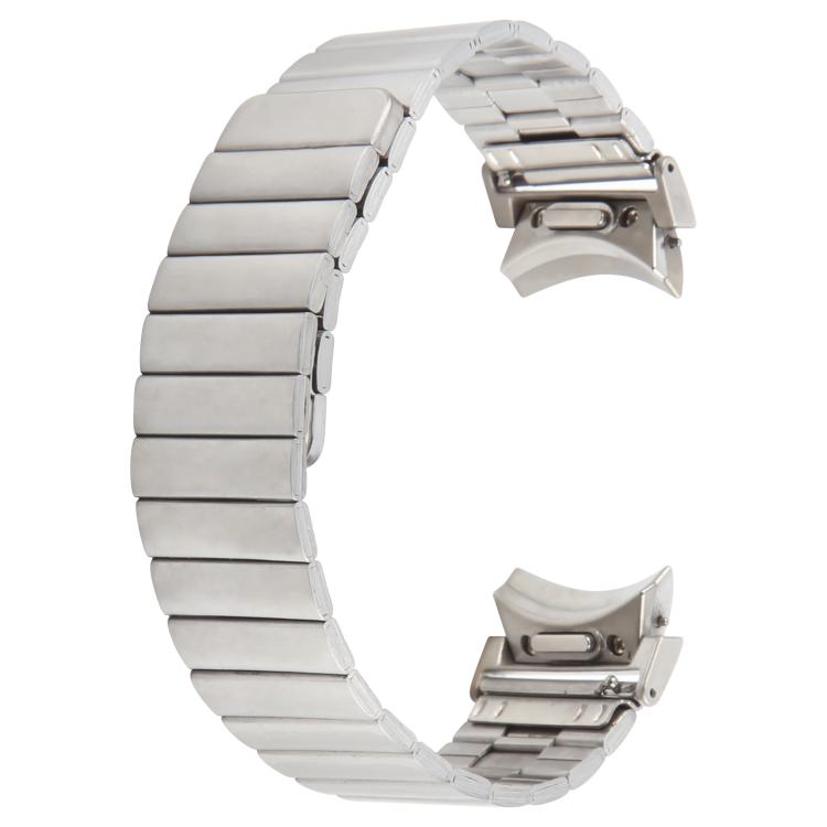 For Samsung Galaxy Watch 7 / 6 / 5 / 4 Bamboo Magnetic Quick Release Metal Watch Band(Sliver) - Watch Bands by PMc TechLife | Online Shopping South Africa | PMc TechLife | Buy Now Pay Later Mobicred