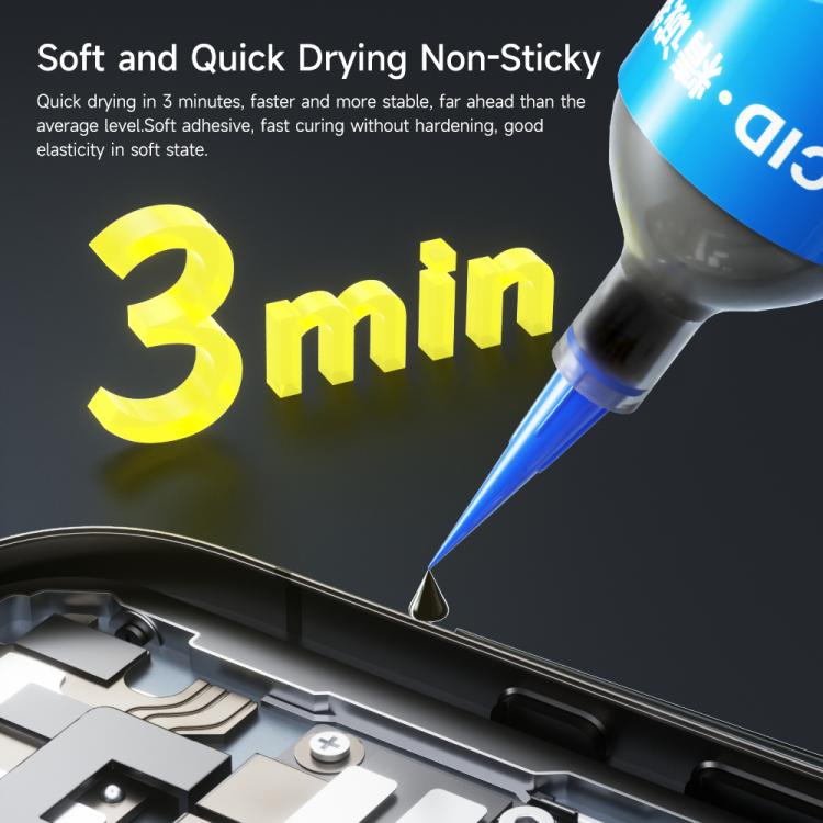 JCID Tough Process Adhesive, Capacity:10ml(Black) - free shipping - PMC TechLife - Order now!