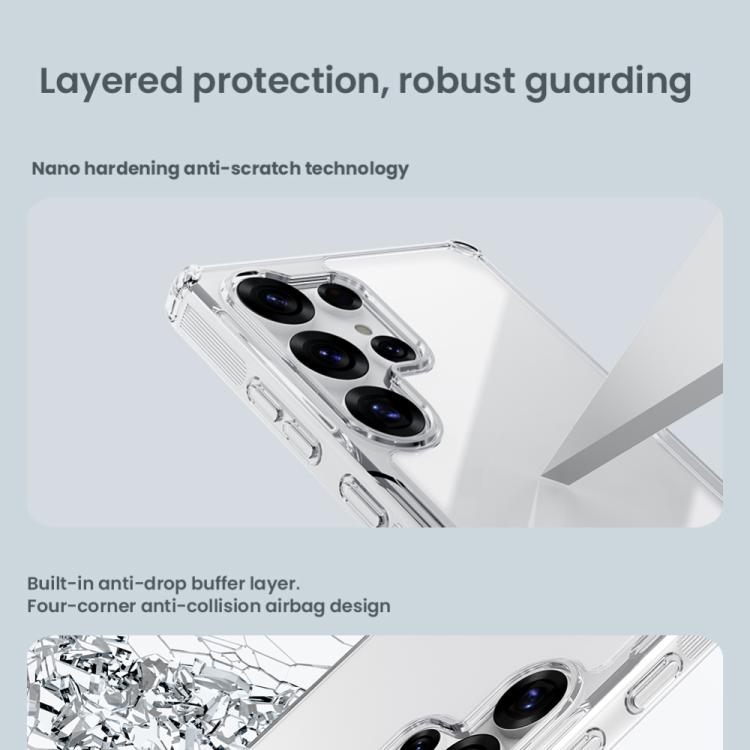 For Samsung Galaxy S25 Ultra 5G NILLKIN PC + TPU Phone Case(Transparent) - free shipping - PMc TechLife - Order now!