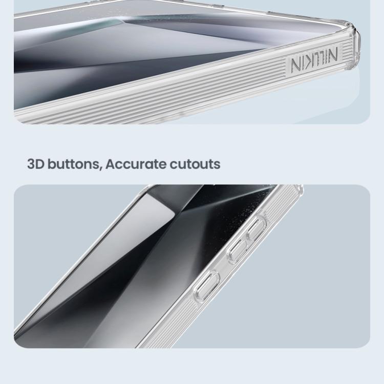 For Samsung Galaxy S25 5G NILLKIN PC + TPU Phone Case(Transparent) - Galaxy S25 5G Cases by NILLKIN | Online Shopping South Africa | PMc TechLife | Buy Now Pay Later Mobicred