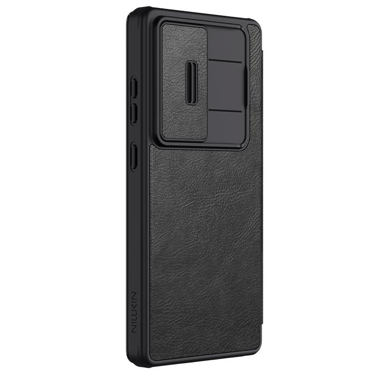 For Samsung Galaxy S25 Ultra 5G NILLKIN QIN Series Pro Sliding Camera Cover Design Leather Phone Case(Black) - free shipping - PMc TechLife - Order now!