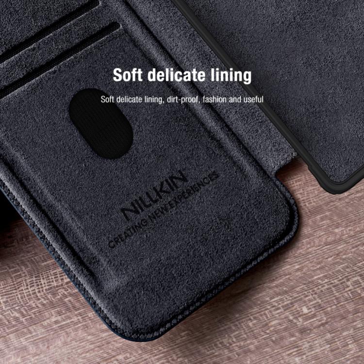 For Samsung Galaxy S25 Ultra 5G NILLKIN QIN Series Pro Sliding Camera Cover Design Leather Phone Case(Black) - free shipping - PMc TechLife - Order now!