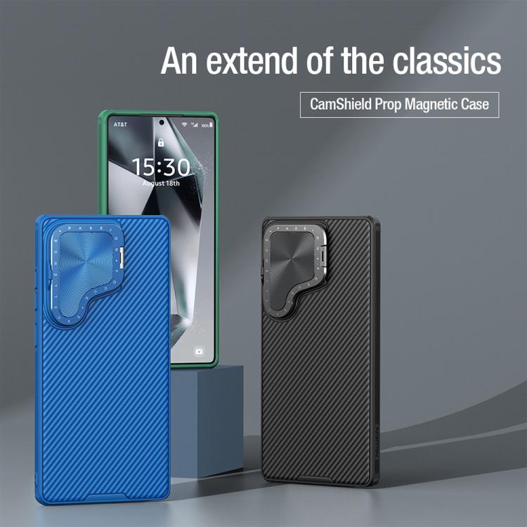 For Samsung Galaxy S25 Ultra 5G NILLKIN CamShield Prop MagSafe Magnetic PC Phone Case(Blue) - free shipping - PMc TechLife - Order now!