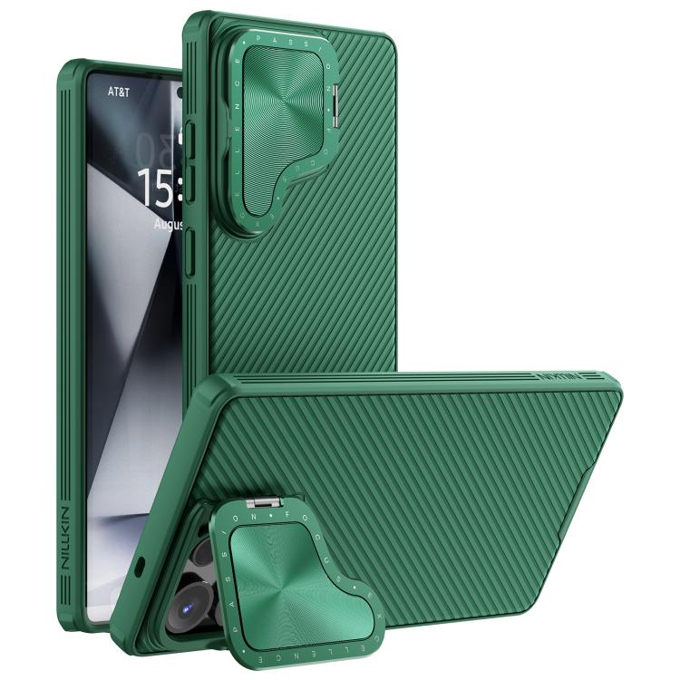 For Samsung Galaxy S25 Ultra 5G NILLKIN CamShield Prop MagSafe Magnetic PC Phone Case(Green) - free shipping - PMc TechLife - Order now!