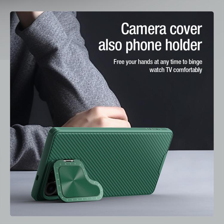 For Samsung Galaxy S25 Ultra 5G NILLKIN CamShield Prop MagSafe Magnetic PC Phone Case(Green) - free shipping - PMc TechLife - Order now!