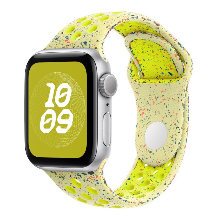 For Apple Watch 46mm / 49mm / 45mm / 44mm Coloful Silicone Watch Band(Fluorescent Yellow-Green) - free shipping - PMc TechLife - Order now!