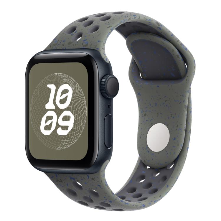 For Apple Watch 42mm / 41mm / 40mm / 38mm Coloful Silicone Watch Band(Midnight Green Black) - free shipping - PMc TechLife - Order now!