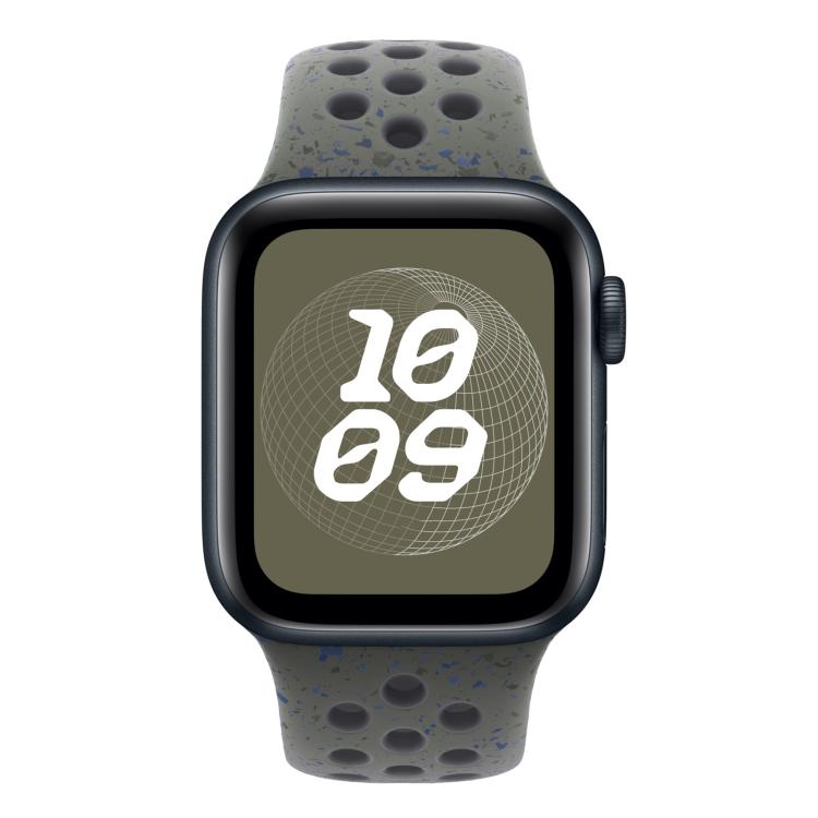 For Apple Watch 42mm / 41mm / 40mm / 38mm Coloful Silicone Watch Band(Midnight Green Black) - free shipping - PMc TechLife - Order now!