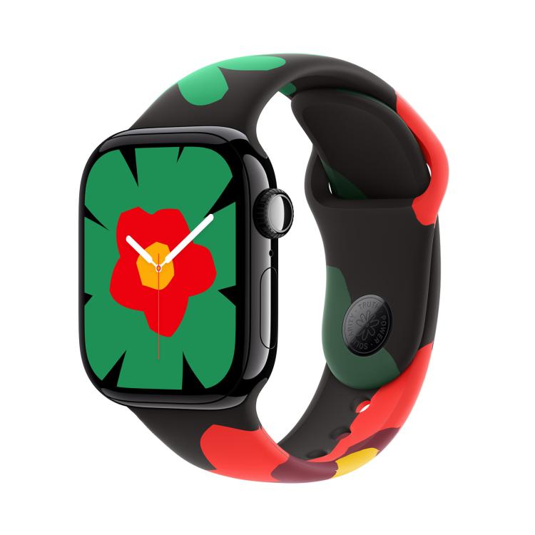 For Apple Watch 42mm / 41mm / 40mm / 38mm Sport Silicone Watch Band(Flower) - free shipping - PMc TechLife - Order now!