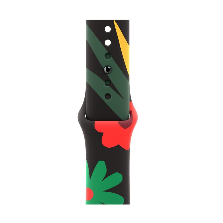 For Apple Watch 42mm / 41mm / 40mm / 38mm Sport Silicone Watch Band(Flower) - free shipping - PMc TechLife - Order now!