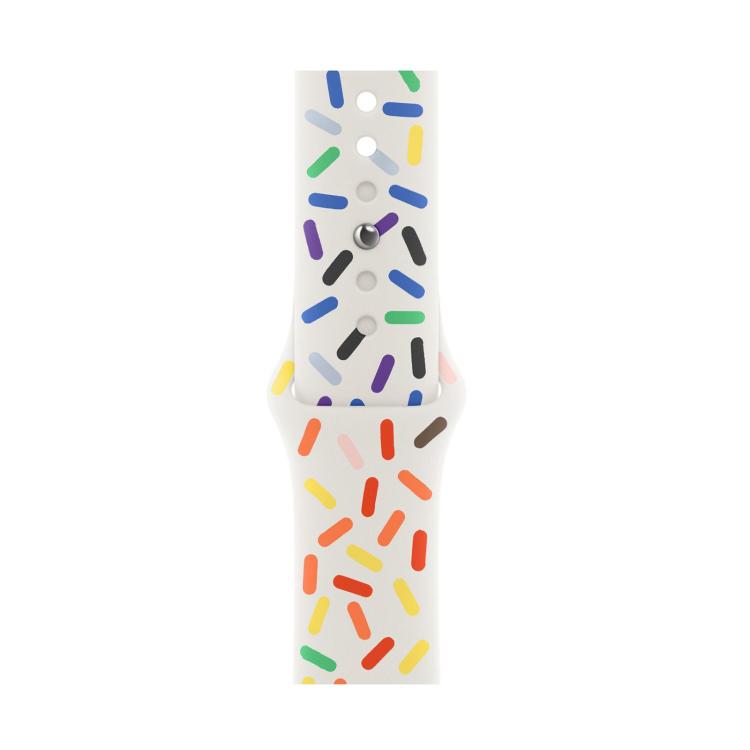 For Apple Watch 42mm / 41mm / 40mm / 38mm Sport Silicone Watch Band(Rainbow) - free shipping - PMc TechLife - Order now!
