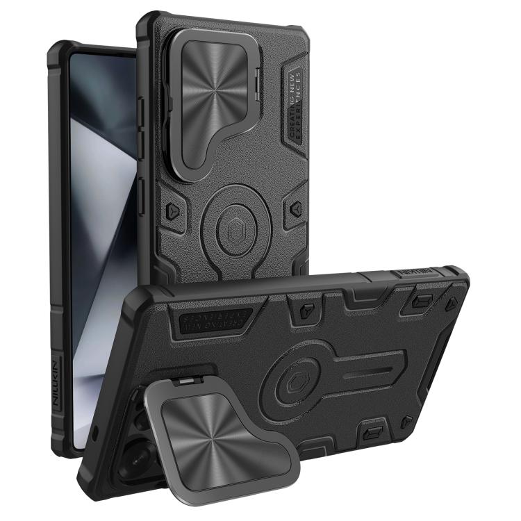 For Samsung Galaxy S25 Ultra 5G NILLKIN Black Rhino Prop MagSafe Magnetic PC Phone Case(Black) - free shipping - PMc TechLife - Order now!
