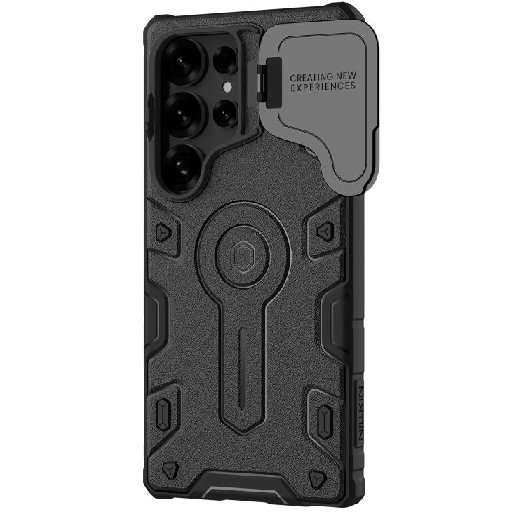 For Samsung Galaxy S25 Ultra 5G NILLKIN Black Rhino Prop MagSafe Magnetic PC Phone Case(Black) - free shipping - PMc TechLife - Order now!
