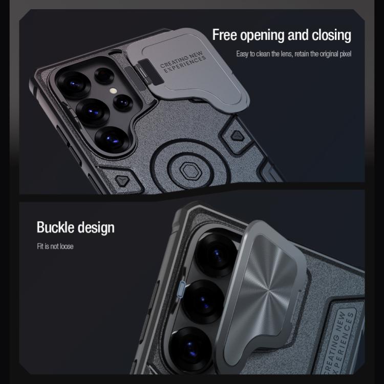 For Samsung Galaxy S25 Ultra 5G NILLKIN Black Rhino Prop MagSafe Magnetic PC Phone Case(Black) - free shipping - PMc TechLife - Order now!