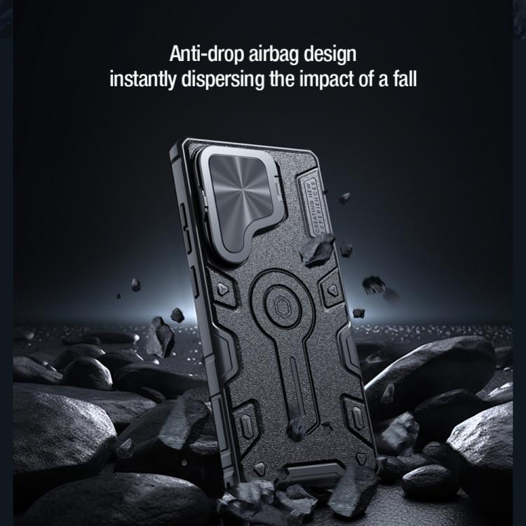 For Samsung Galaxy S25 Ultra 5G NILLKIN Black Rhino Prop PC Phone Case(Blue) - free shipping - PMc TechLife - Order now!