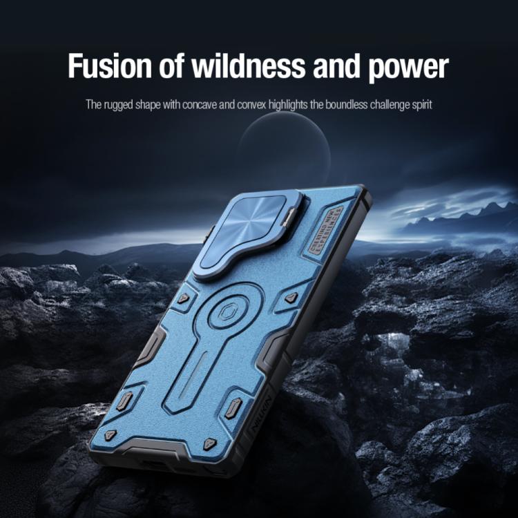 For Samsung Galaxy S25 Ultra 5G NILLKIN Black Rhino Prop PC Phone Case(Blue) - free shipping - PMc TechLife - Order now!