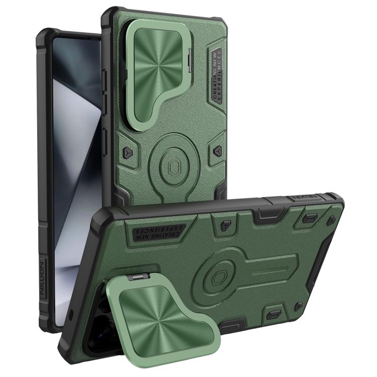 For Samsung Galaxy S25 Ultra 5G NILLKIN Black Rhino Prop PC Phone Case(Green) - free shipping - PMc TechLife - Order now!