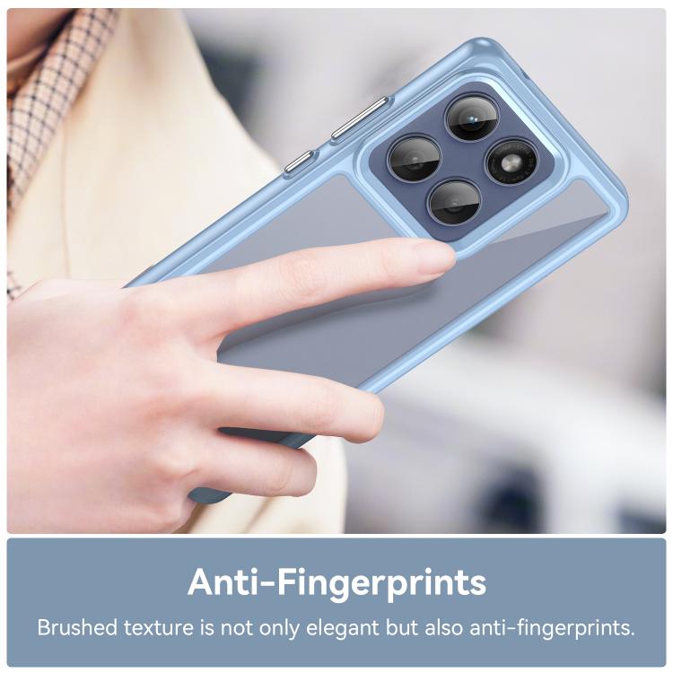 For Motorola Edge 5G 2025 Colorful Series Acrylic Hybrid TPU Phone Case(Blue) - free shipping - PMC TechLife - Order now!