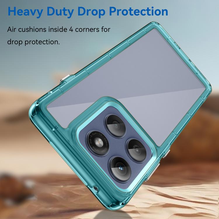 For Motorola Edge 5G 2025 Colorful Series Acrylic Hybrid TPU Phone Case(Transparent Blue) - free shipping - PMC TechLife - Order now!