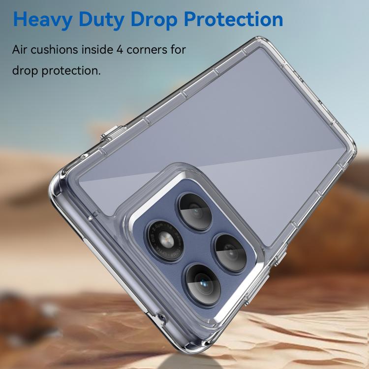For Motorola Edge 60 Pro Colorful Series Acrylic Hybrid TPU Phone Case(Transparent) - free shipping - PMC TechLife - Order now!