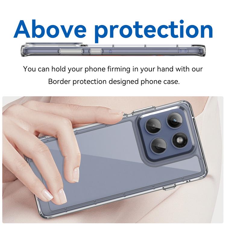For Motorola Edge 60 Pro Colorful Series Acrylic Hybrid TPU Phone Case(Transparent) - free shipping - PMC TechLife - Order now!