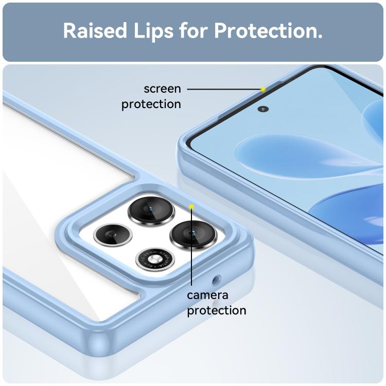 For Motorola Moto G86 5G Colorful Series Acrylic Hybrid TPU Phone Case(Blue) - free shipping - PMC TechLife - Order now!