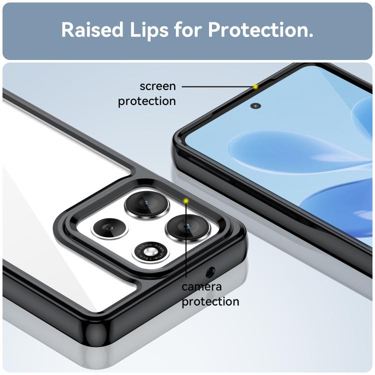 For Motorola Moto G100 Pro 5G Colorful Series Acrylic Hybrid TPU Phone Case(Black) - free shipping - PMC TechLife - Order now!