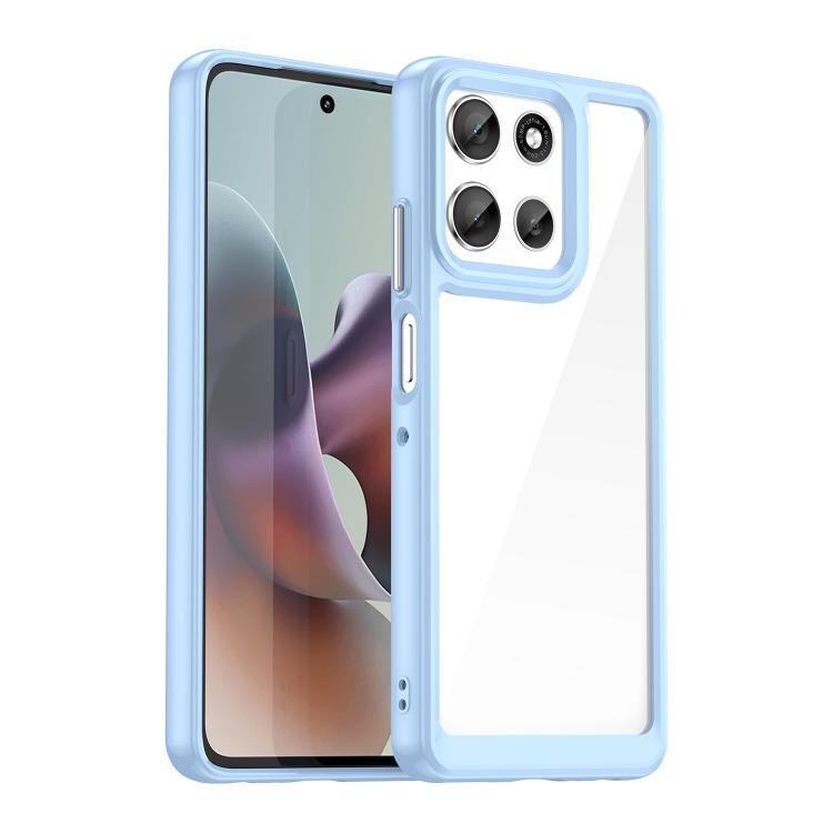 For Motorola Moto G66y 5G Colorful Series Acrylic Hybrid TPU Phone Case(Blue) - free shipping - PMC TechLife - Order now!