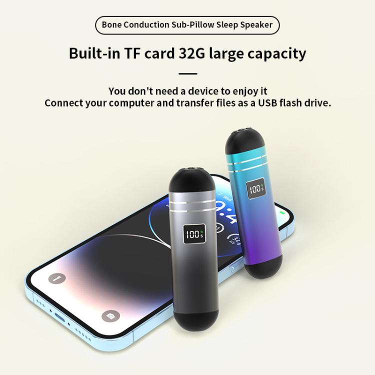 QY09 Bone Conduction Bluetooth 5.3  Sleep Speaker(Grey) - free shipping - PMC TechLife - Order now!