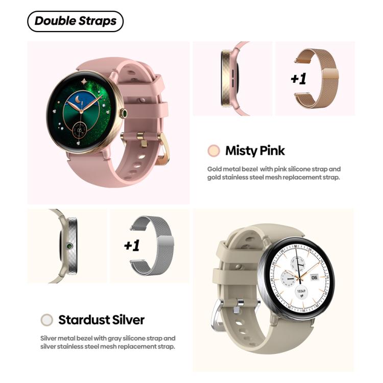 Zeblaze Lily 2 1.2 inch Screen Haute & Healthy Lady Smart Watch(Stardust Silver) - free shipping - PMc TechLife - Order now!