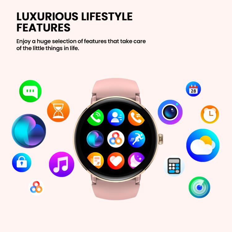Zeblaze Lily 2 1.2 inch Screen Haute & Healthy Lady Smart Watch(Misty Pink) - free shipping - PMc TechLife - Order now!