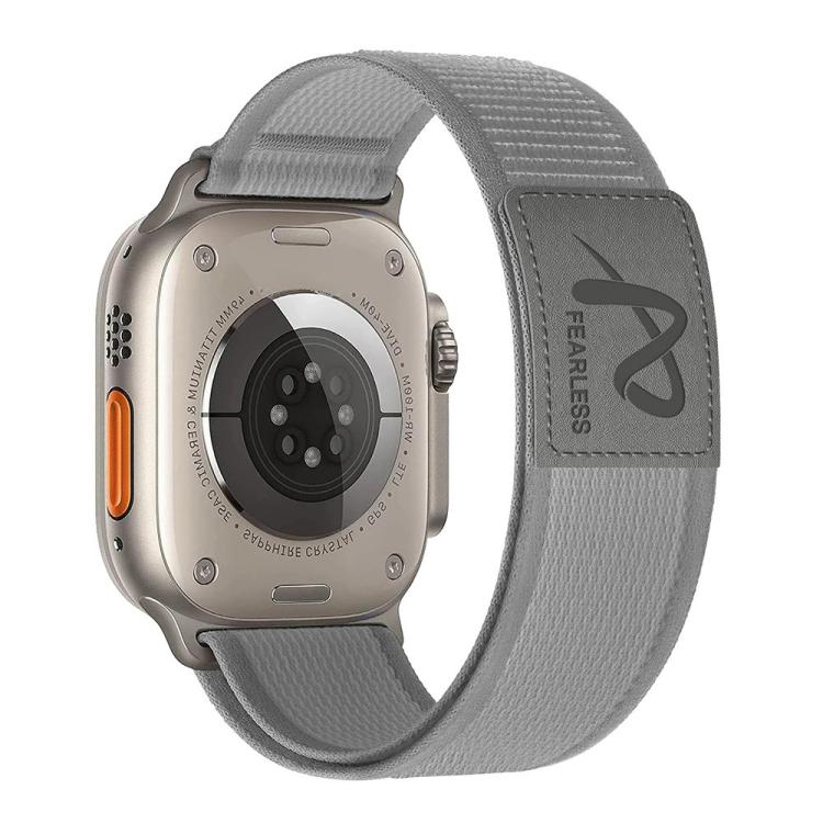 For Apple Watch 46mm / 49mm / 45mm / 44mm Fearless Trail Loop Nylon Band(Grey) - free shipping - PMc TechLife - Order now!