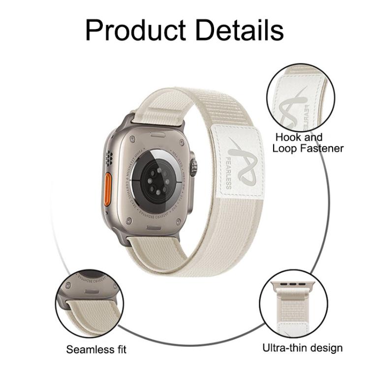For Apple Watch 42mm / 41mm / 40mm / 38mm Fearless Trail Loop Nylon Band(Light Mint) - free shipping - PMc TechLife - Order now!