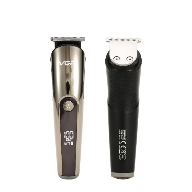 VGR V-107 11-in-1 IPX6 Digital Display Electric Hair Clipper Kit(Gold) - Hair Trimmer by VGR | Online Shopping South Africa | PMc TechLife | Buy Now Pay Later Mobicred