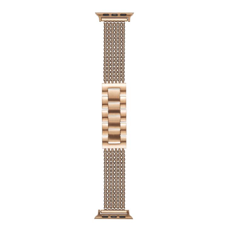 For Apple Watch 46mm / 49mm / 45mm / 44mm 6-Chain Stainless Steel Watch Band(Rose Gold) - free shipping - PMc TechLife - Order now!
