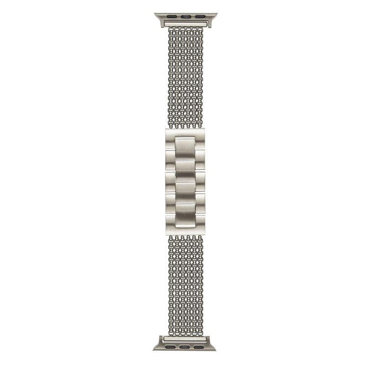 For Apple Watch 46mm / 49mm / 45mm / 44mm 6-Chain Stainless Steel Watch Band(Starlight) - free shipping - PMc TechLife - Order now!