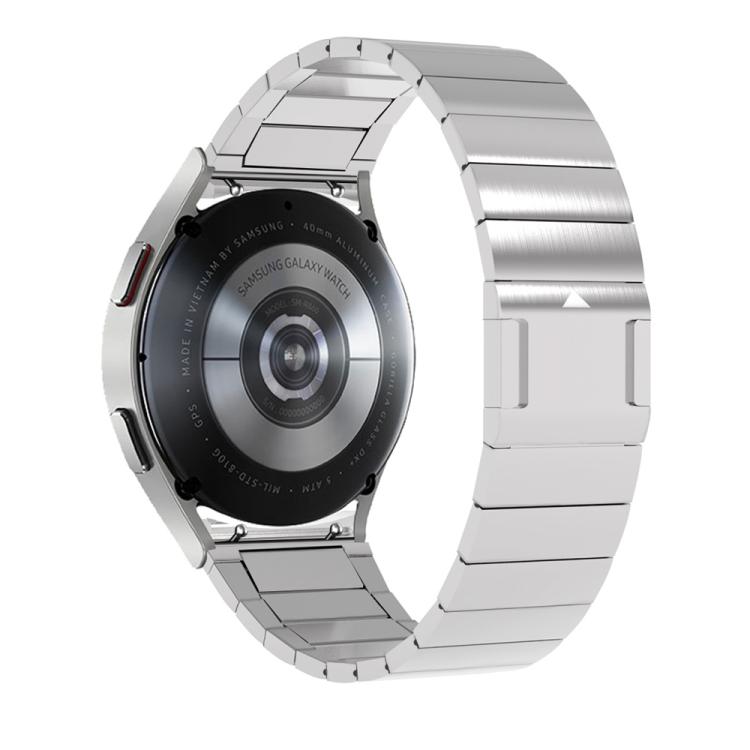 For Samsung Galaxy Watch 4 / 5 / 6 / 7 One Bead Magnetic Buckle Stainless Steel Watch Band(Silver) - free shipping - PMC TechLife - Order now!