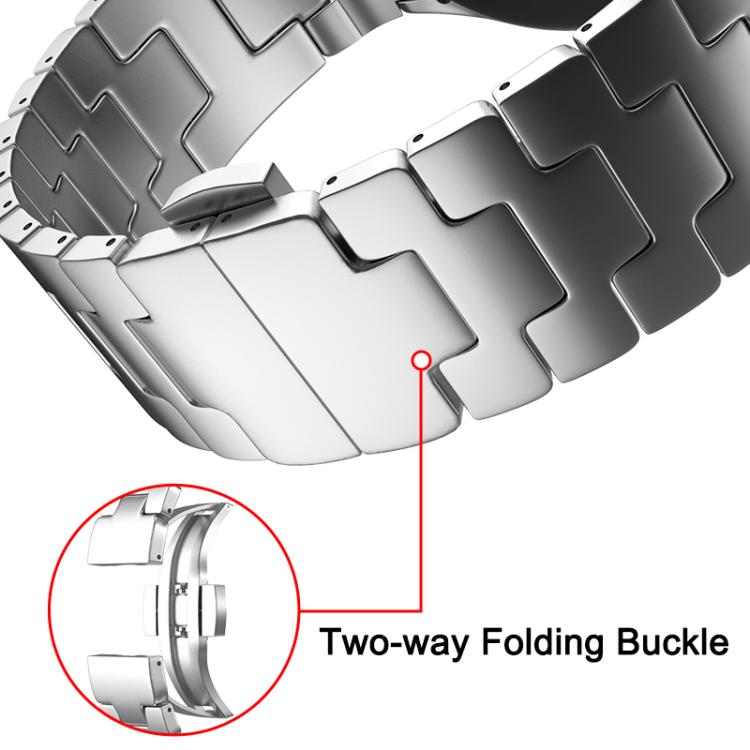 For Samsung Galaxy Watch  7 / 6 / 5 / 4 Quick Release Button H Shaped Stainless Steel Watch Band(Gold) - free shipping - PMC TechLife - Order now!