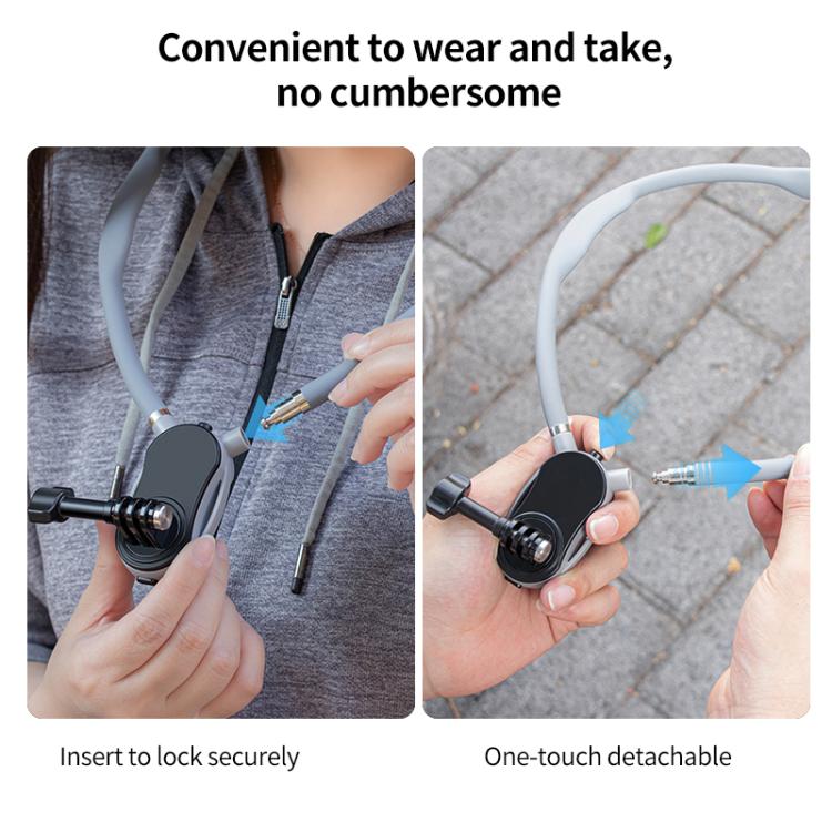 Magnetic Neck Mount Anti-shake Bracket, Type:2 in 1 - free shipping - PMC TechLife - Order now!