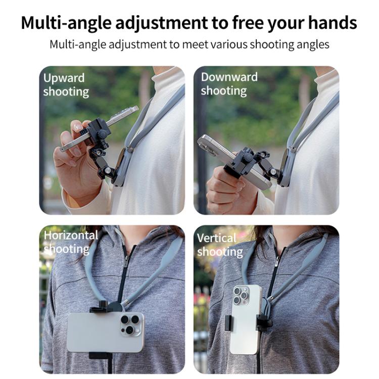 Magnetic Neck Mount Anti-shake Bracket, Type:2 in 1 - free shipping - PMC TechLife - Order now!