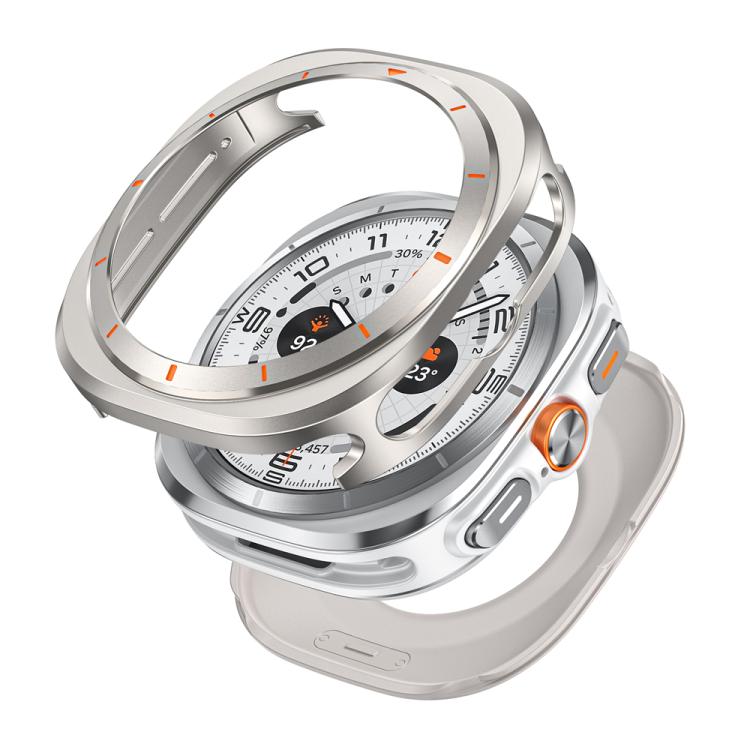 For Samsung Galaxy Watch Ultra 47mm / Ultra 2025 Aluminum Alloy Metal PC Watch Protective Cover(Titanium Orange) - free shipping - PMC TechLife - Order now!